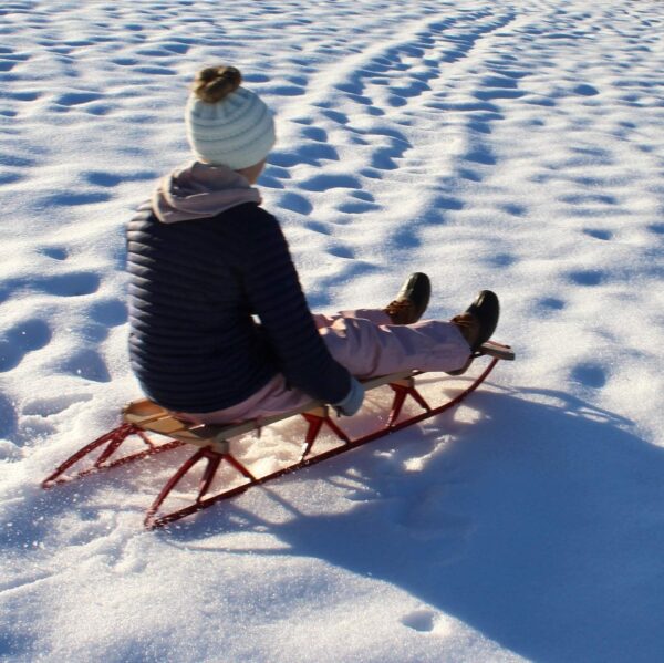 old fashioned toys wood sled