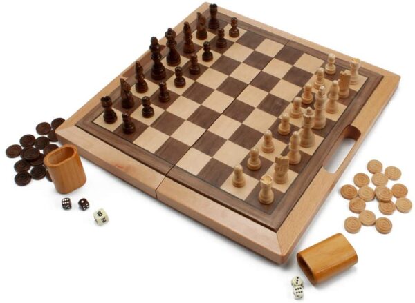 wooden chess set
