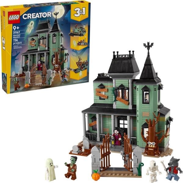 LEGO Creator 3 in 1 Haunted Mansion Building Toy for Kids