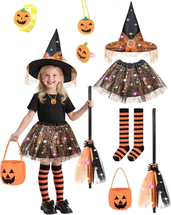 light up toddler witch costume
