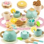 wooden tea set