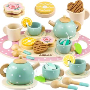 wooden tea set