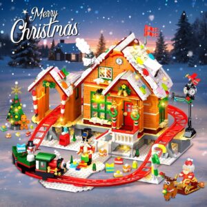 santa castle christmas lego